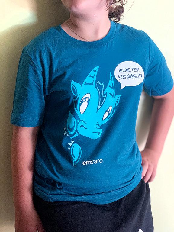 T-shirt: Hiding from Responsibility - Wisp the Dragon