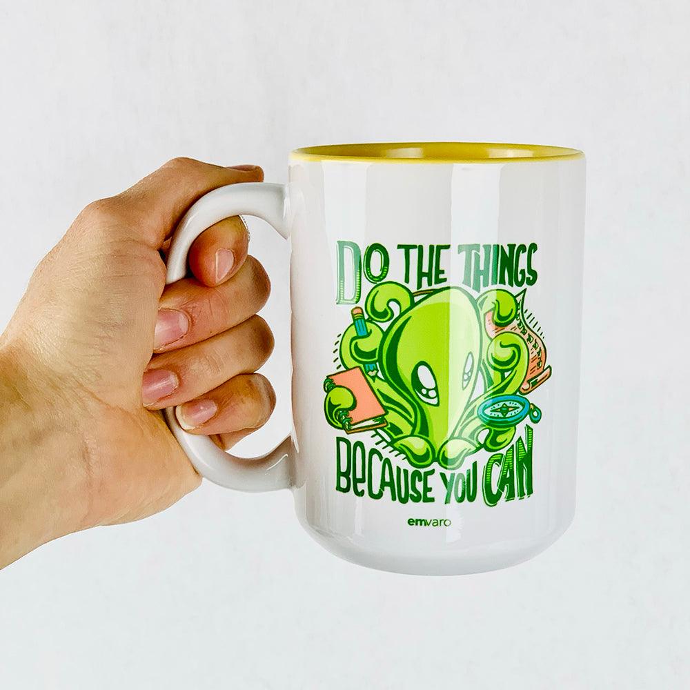 Mug: T-shirt art - Skoshie, Wisp, Zeek (15 oz) (3 styles)