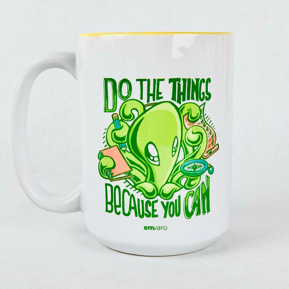 Mug: T-shirt art - Skoshie, Wisp, Zeek (15 oz) (3 styles)