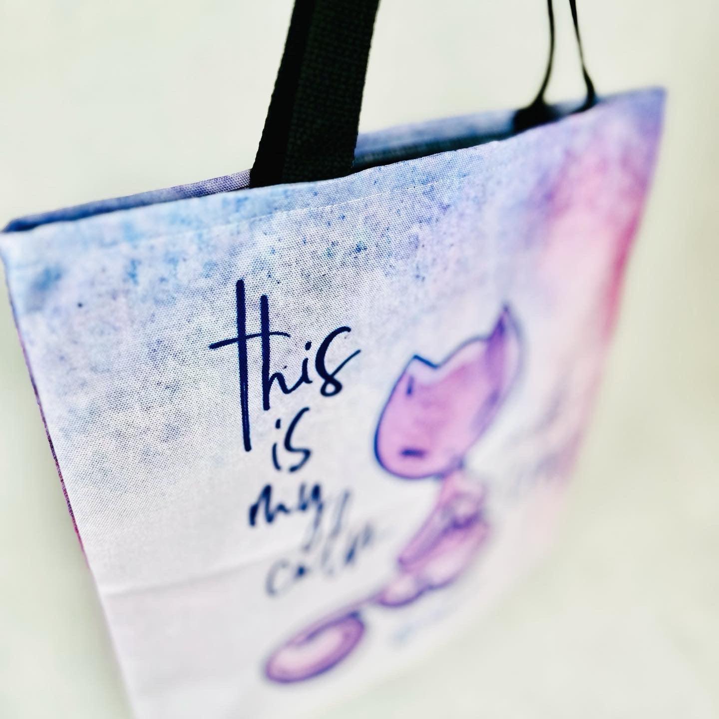 Tote Bag: Calm in the Crazy - Skoshie the Cat