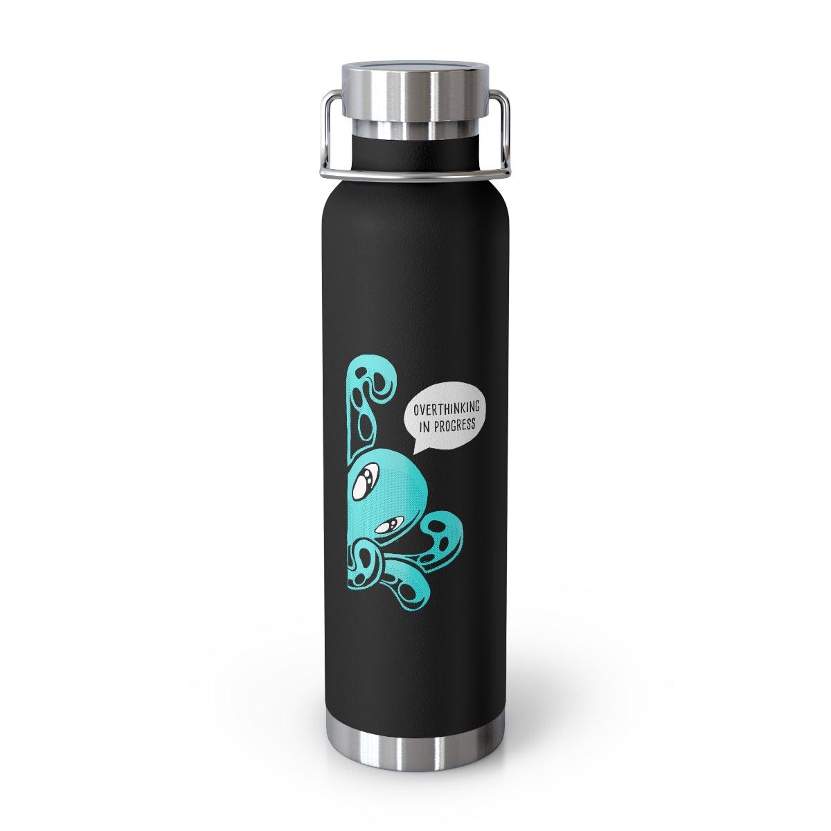 Water Bottle: Overthinking - Zeek the Octopus (22 oz)