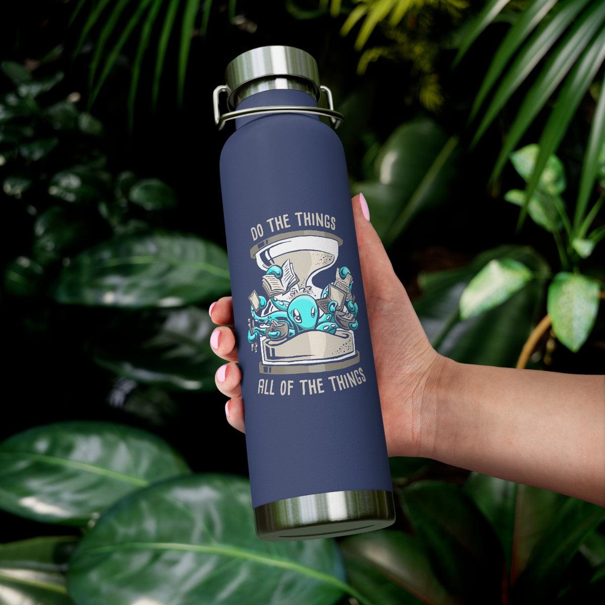 Water Bottle: All the Things - Zeek the Octopus (22 oz)