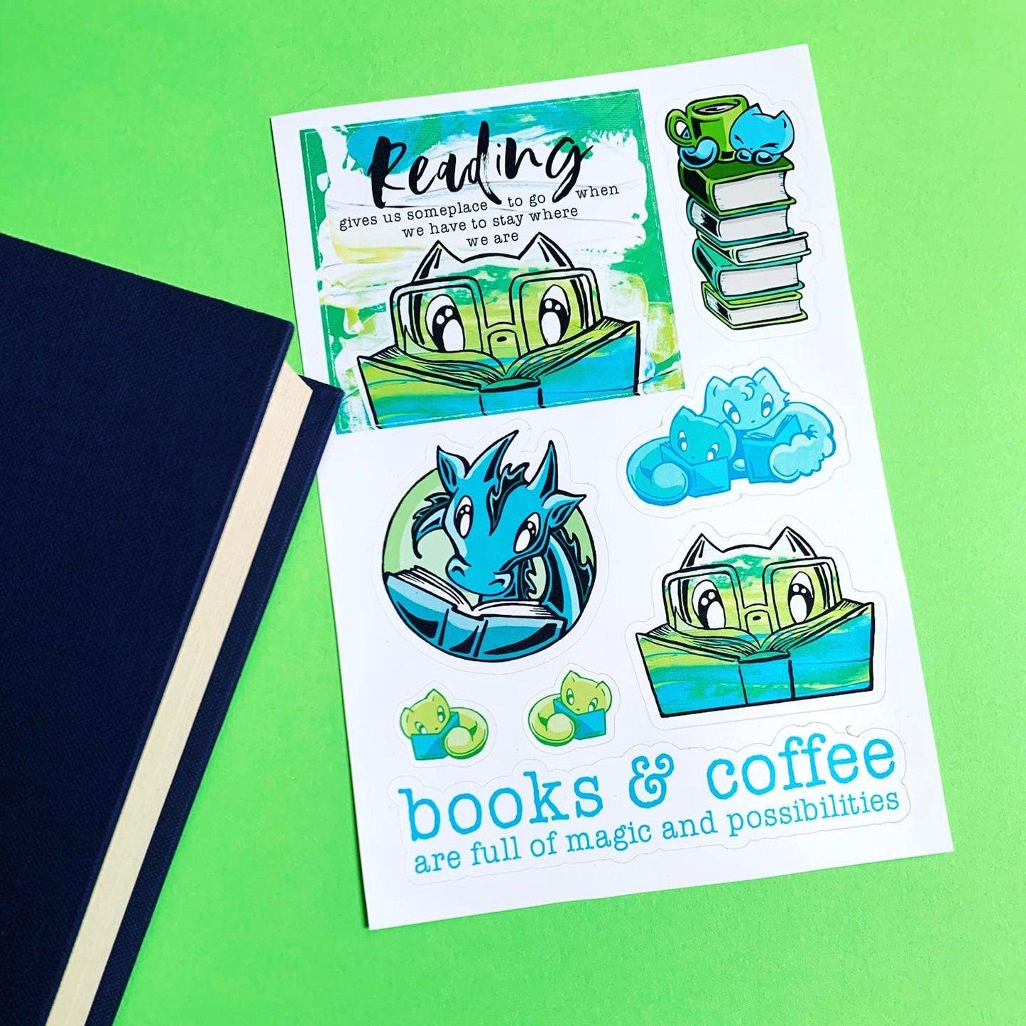 Stickers: Reading Is Magical - Skoshie, Zeek and Wisp
