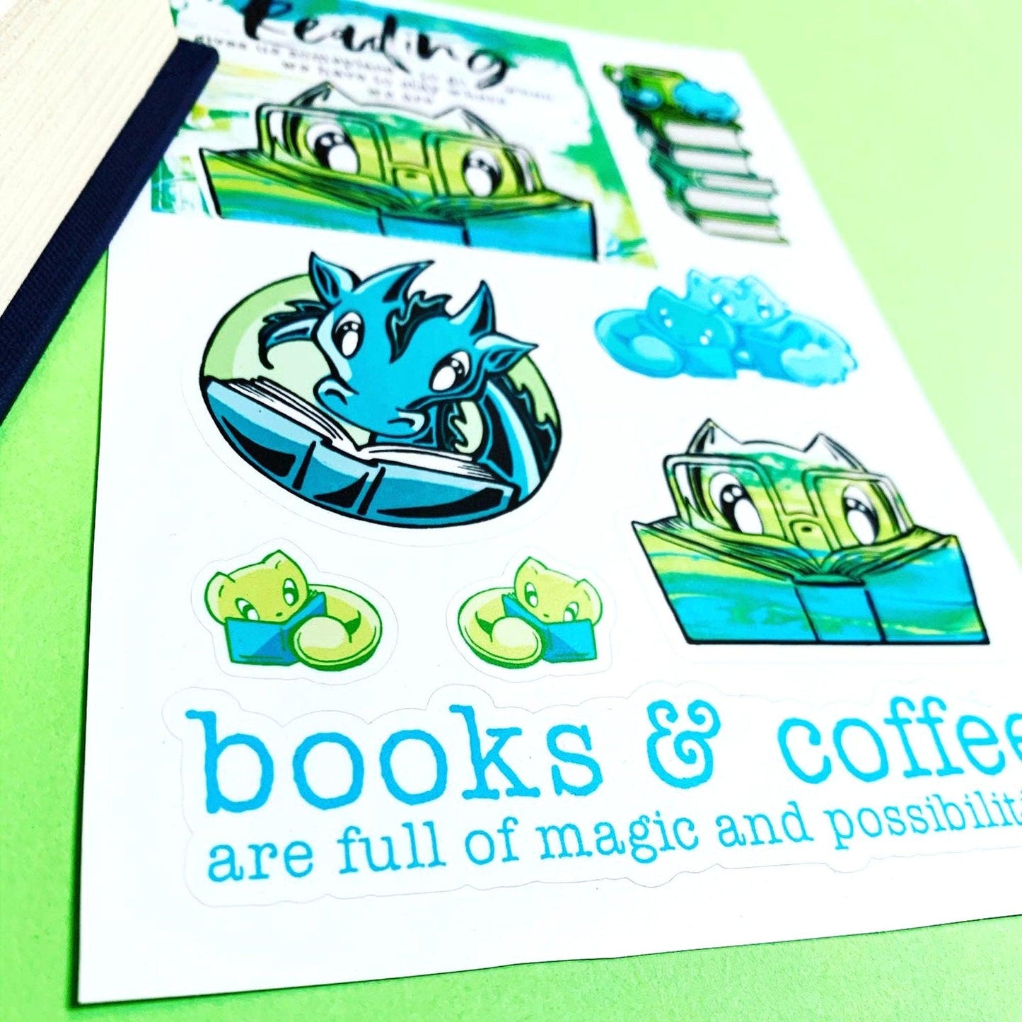 Stickers: Reading Is Magical - Skoshie, Zeek and Wisp